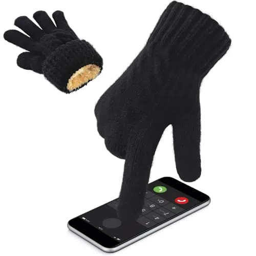 CNMTCCO Herren Winterhandschuhe Touchscreen aus Fleece für Outdoor-Aktivitäten