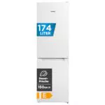 Comfee RCB169DK2 Kühl-Gefrierkombination 150 cm, Low Frost, LED-Beleuchtung