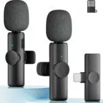 CZOCPOS Kabelloses Lavalier Mikrofon für iPhone, iPad & Android mit Geräuschunterdrückung