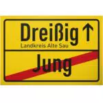 DankeDir! Altesau Landkreis Schild – Geschenkidee zum 30. Geburtstag für Männer & Frauen