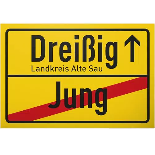 DankeDir! Altesau Landkreis Schild – Geschenkidee zum 30. Geburtstag für Männer & Frauen