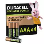 Duracell Akku AA, wiederaufladbare Batterien AA, 4 Stück