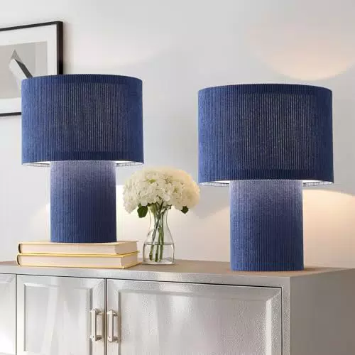 EOEYYOYB Nachttischlampe Vintage Tischlampe mit E27-Fassung für Wohnzimmer & Büro