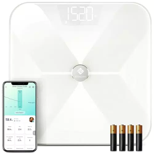 Etekcity Körperfettwaage Bluetooth mit App – Smarte Personenwaage Digital für BMI