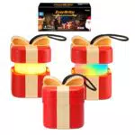 EverBrite Weihnachts-Geschenkbox Laternen mit LED für Innen & Außen, Batteriebetrieben