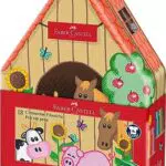 Faber-Castell Connector Filzstifte Set Bauernhof in Metallbox – Auswaschbar für Kinder