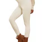 Famulily Damen High Waist Butt Lifting Thermo Yoga Leggings für Fitness