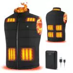 Faxpot Beheizte Weste für Damen und Herren, waschbarer Körperwärmer mit Powerbank