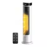 FLANUR Heizlüfter 1500W PTC Keramik, energiesparend, leise, mit Thermostat & Fernbedienung