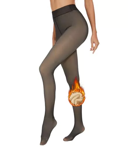 Fourindo Thermo Strumpfhose Damen – Winter Fleece, Verdickt und Blickdicht
