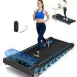 FOUSAE Walking Pad 4-in-1 Laufband mit Steigung und LED-Anzeige für Zuhause