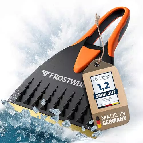 FROSTWUNDER Eiskratzer mit Messingklinge – Langlebig, nachhaltig, Made in Germany