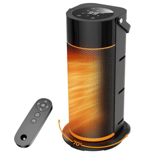 Funtider Heizlüfter Energiesparend 2000W mit PTC Keramik, Timer und Fernbedienung