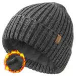 FURTALK Unisex Winter Beanie Grobstrick Mütze mit weiches Fleecefutter Warm Wintermütze für Herren und Damen