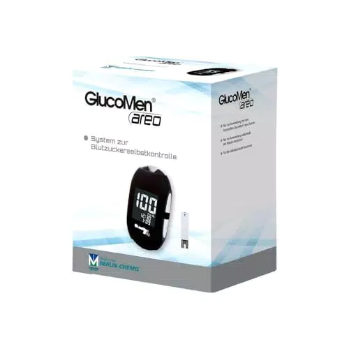 GLUCOMEN Areo Blutzuckermessgerät Set – präzise Blutzuckermessung für Diabetiker