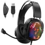 Gvyugke Gaming Headset 7.1 Surround Sound mit Mikrofon für PC, PS5 und Laptop