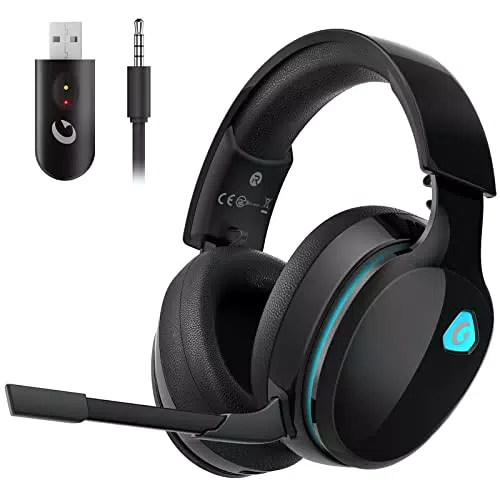 Gvyugke Wireless Gaming Headset mit Bluetooth und Geräuschunterdrückung für PC, PS5