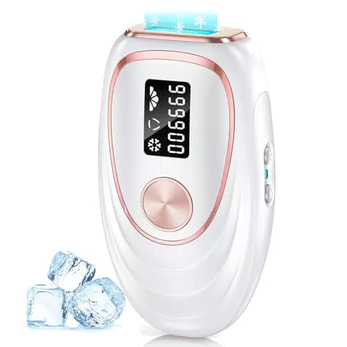 Haarlosy IPL Haarentfernungsgerät mit Laser, Gefrierfunktion und 5 Energiestufen