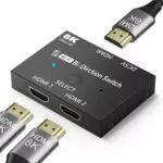 HDMI Switch 2.1 8K 60Hz 4K 120Hz Splitter für Xbox, PS5, Monitor, High Speed