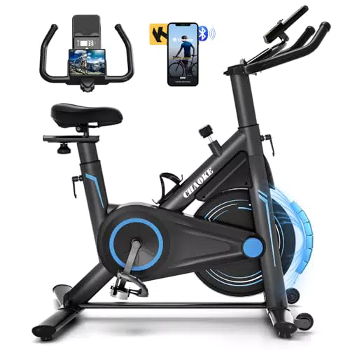 CHAOKE Heimtrainer Fahrrad mit App, ultra-leiser Magnetwiderstand, Ergometer
