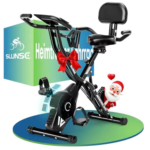 SLUNSE Hometrainer 2025 - Klappbares Ergometer für effektives Kardio-Training