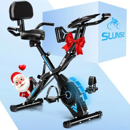 SLUNSE Hometrainer 2025 - Klappbares Ergometer für effektives Kardio-Training