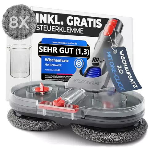 HELDENWERK Wischaufsatz für Dyson V7/V8/V10/V11/V15/Gen5 Staubsauger