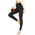 HLTPRO Leggings Damen Gefütterte Thermoleggins Mit Teddy-Innenfleece High Waist Leggins Warm Winter Sportleggins Lang Strumpfhosen Yogahose Laufhose