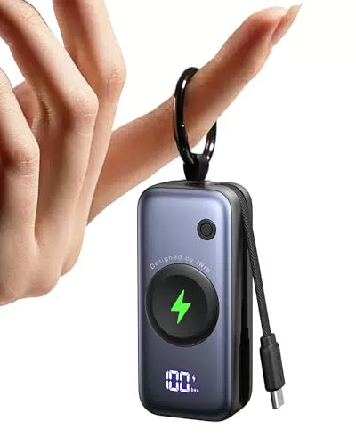 INIU Powerbank 20W PD mit integriertem USB-C-Kabel für Apple Watch & iPhone