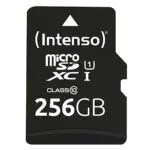 Intenso Premium microSDXC 256GB Class 10 UHS-I Speicherkarte mit SD-Adapter