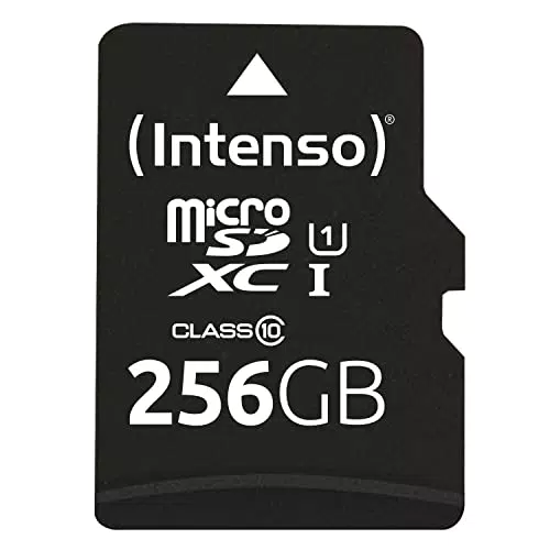 Intenso Premium microSDXC 256GB Class 10 UHS-I Speicherkarte mit SD-Adapter