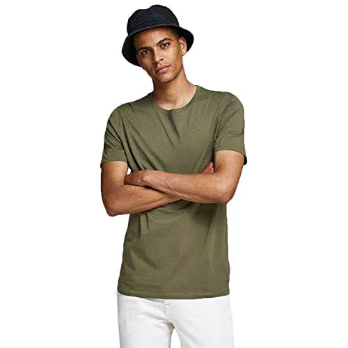 JACK & JONES JJEORGANIC Basic T-Shirt mit Rundhalsausschnitt