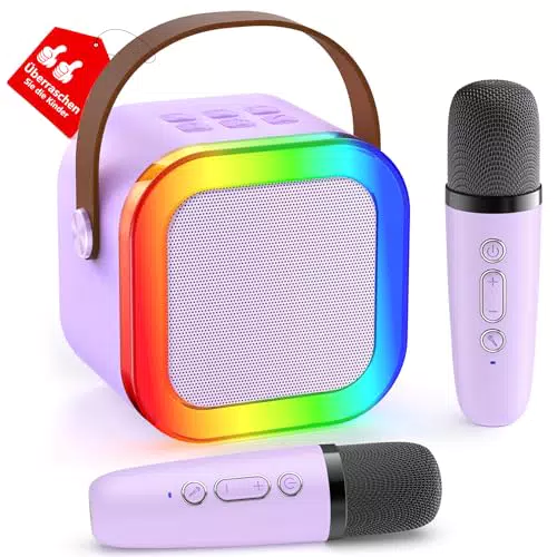 Karaoke Maschine für Kinder – Ideales Geschenk für Mädchen ab 3 Jahren