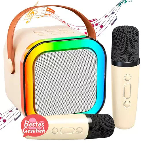 Karaoke Maschine für Kinder mit Mikrofon – Ideales Geschenk und Musikspielzeug