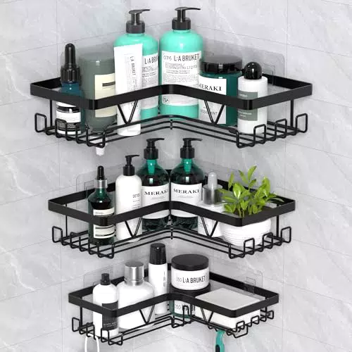 KEGII Duschablage Ecke – Duschregal ohne Bohren für Badezimmer und Dusche