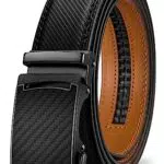 KEMISANT Gürtel Herren, Ledergürtel Ratsche Automatikschließe für Herren Business Anzug