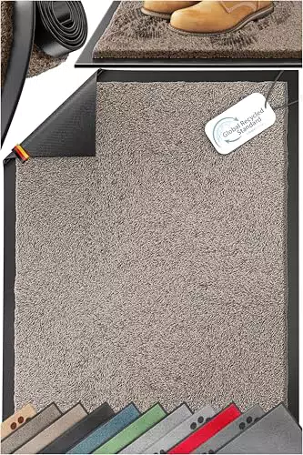 KESSER Schmutzfangmatte – rutschfeste und waschbare Fußmatte für Innen & Außen