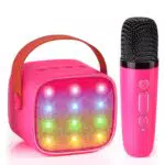 Wowstar Karaoke Maschine mit Bluetooth, Mikrofonen und Stimmeffekten für Kinder und Erwachsene