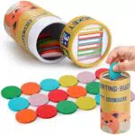 Montessori Holzspielzeug Sortierspiel für Kinder ab 1 Jahr – Lernspiel Geschenk