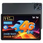 KINGRID W90 Tablet 11 Zoll mit SIM, 24 GB RAM, 256 GB, Android 15, 8000 mAh Akku