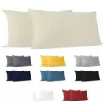 Kissenbezug 40 x 80 - 100% Jersey Baumwolle 150 g/qm Kissenbezüge -Anthrazit - Für Kissen 40 x 80 cm - Kissenhülle - Kissenbezug - Resistent und Hypoallergen - Dreamzie