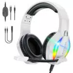 Krysenix PG1 RGB Gaming Headset mit Mikrofon, Noise Cancelling für PC, PS4, Xbox