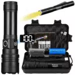 Kssvzz LED Taschenlampe USB-C aufladbar, extrem hell, wasserdicht, 5 Modi