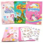 Kujinova Wiederverwendbare Sticker für Kinder ab 2 Jahren – Tiere & Lernspiele