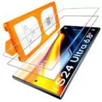 LϟK für Samsung Galaxy S25 Ultra für Panzerglas mit 2 Stück HD-Hartglasfolie