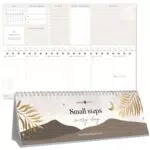 Lebenskompass Tischkalender 2026 quer mit Spiralbindung für Büro & Home-Office