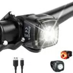 LED Fahrradlicht Set StVZO zugelassen, USB-C aufladbar, Front- & Rücklicht, IPX5