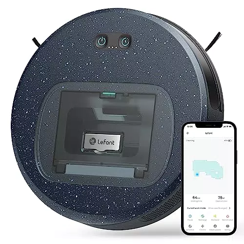 LEFANT F1 Saugroboter mit Wischfunktion und 5000 Pa Saugkraft für effiziente Reinigung