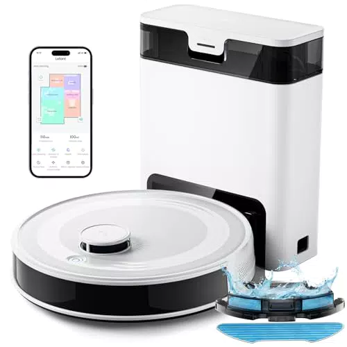 LEFANT M2S Pro Saugroboter mit Kartierung, 10000Pa, Lasernavigation, App-Steuerung