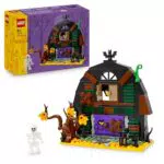LEGO 40721 Halloween Scheune – Bauset mit Skelett-Minifigur & Zubehör für Kinder